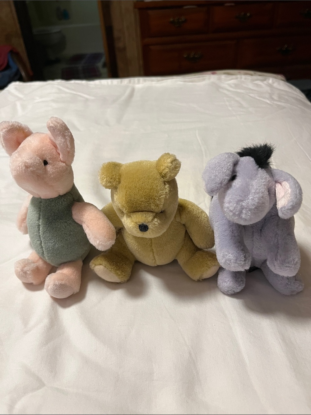 GUND Bundle POOH BEAR, PIGLET & EEYORE GRAY DONKEY Plush Set